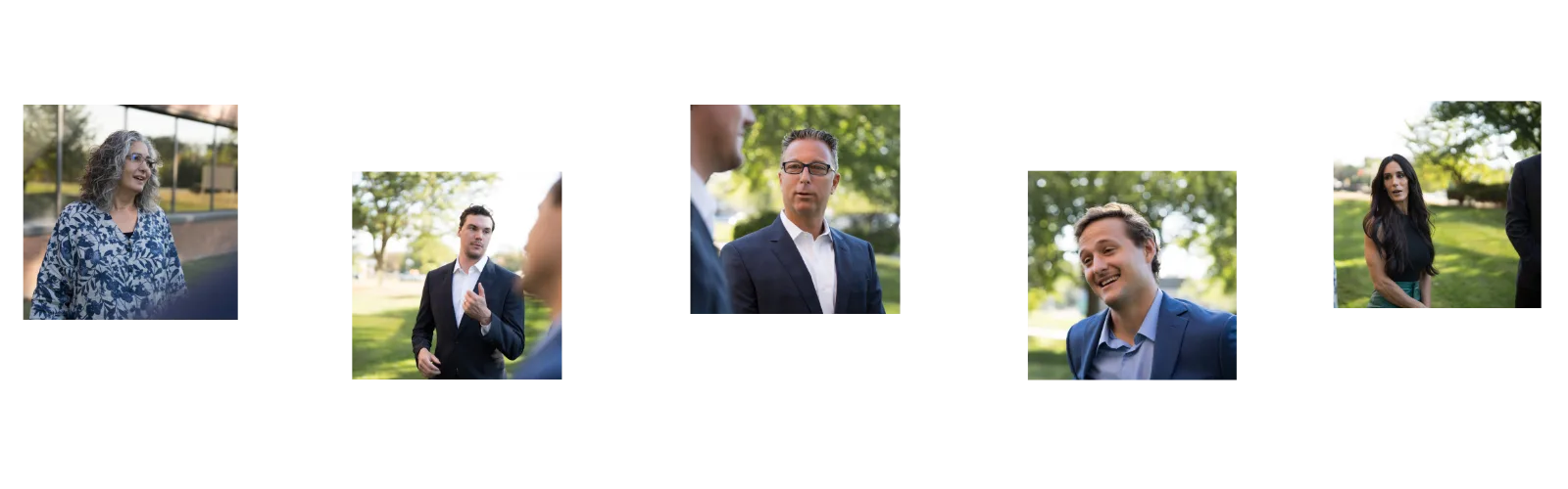a collage of images of the leadership at Maverick Wealth Partners, independent financial advisors in Marlton, NJ
